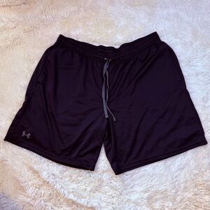 Under Armour Men's 3XL black mesh Athletic Shorts no liner 8” inseam